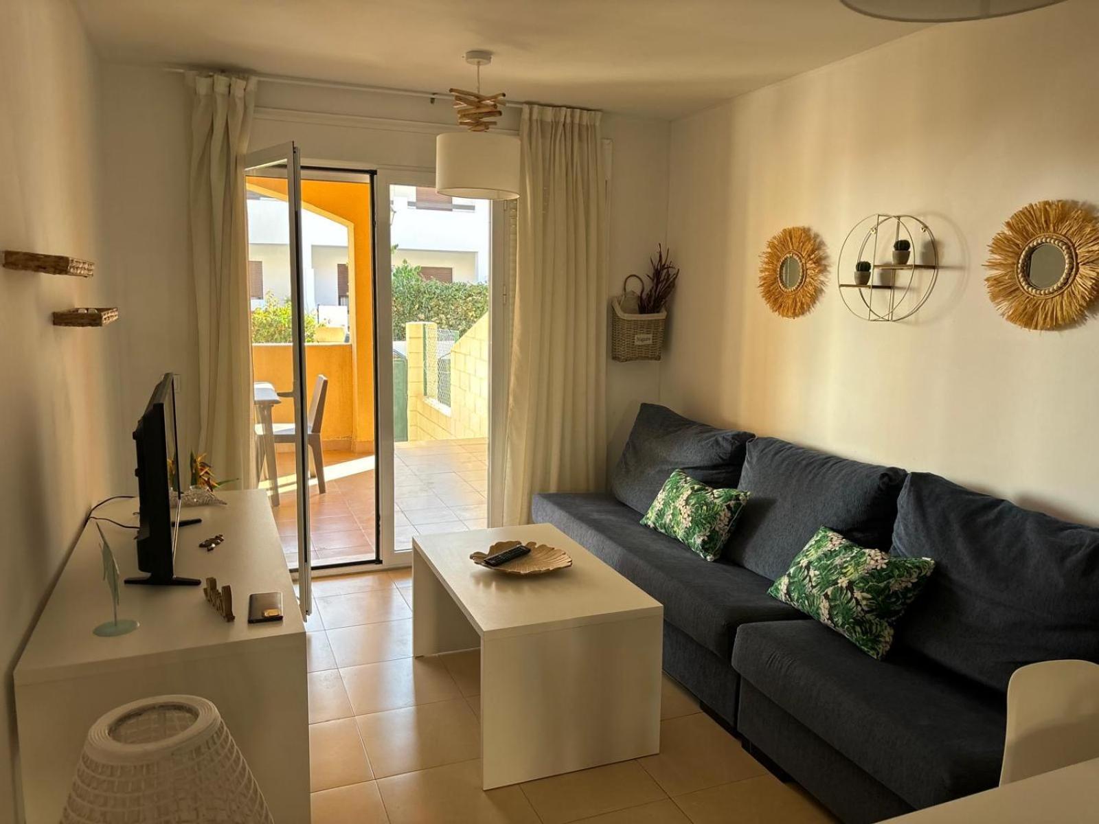 Appartement Bajo Con Jardin A Pie De Playa Y Piscina Comunitaria Con Jacuzzi à Playas de Vera Extérieur photo