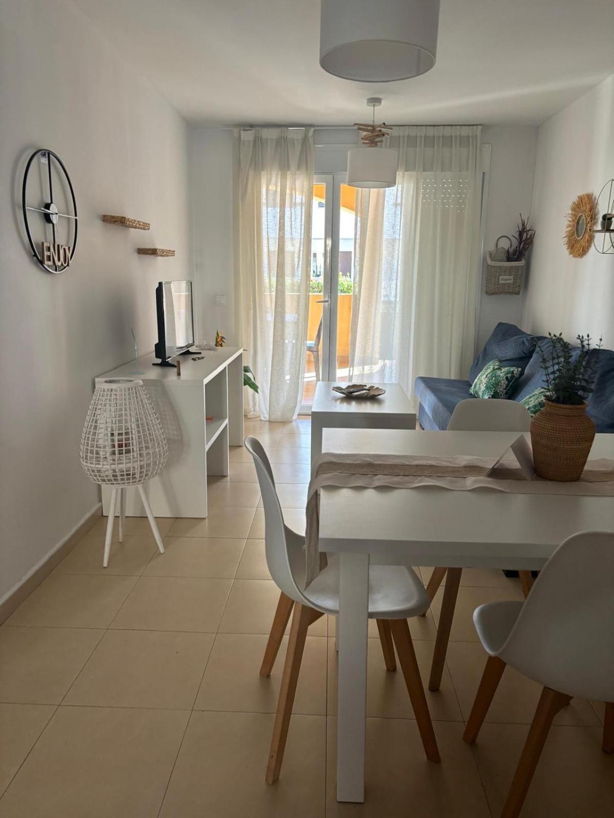 Appartement Bajo Con Jardin A Pie De Playa Y Piscina Comunitaria Con Jacuzzi à Playas de Vera Extérieur photo